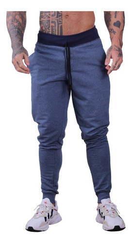 Calça Moletom Masculina Jogger Treino Slim Camuflada Swag