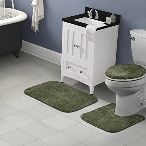 Juego De Alfombras De Baño Lavables 3 Piezas Helecho