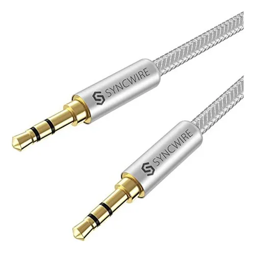 Syncwire Cable Auxiliar Trenzado De Nailon De 3,5 Mm 3,3 Pi