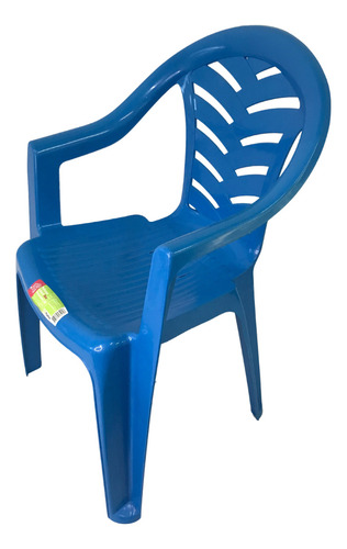 Kit Com 10 Cadeiras Infantis Plastico Resistente Azul