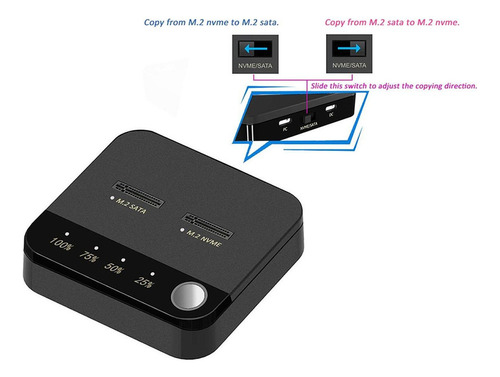 M.2 Sata M.2 Nvme Estación De Acoplamiento De Clonación
