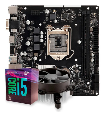 Kit Upgrade Gamer Intel I5-8400 +cooler + H310 Preto