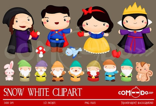 Kit Imprimible Princesa Blanca Nieves Imagenes Clipart Cod 9