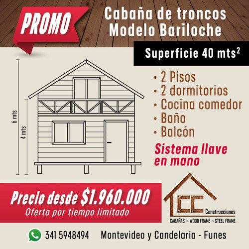 Imagen 5 de 5 de Construccion De Cabañas De Tronco O Madera