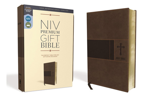 Libro: Biblia De Regalo Premium, Leathersoft, Brown, Red The
