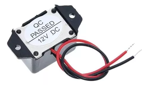 Buzzer DC 12V 85dB HE-208 Tono Constante - UNIT Electronics