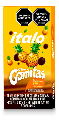 Choco Gomitas Italo X 125g Piña