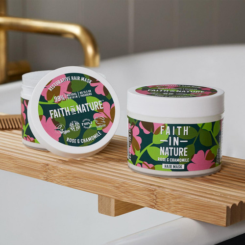 Mascarilla Para Cabello Faith In Nature Rosa Manzanilla