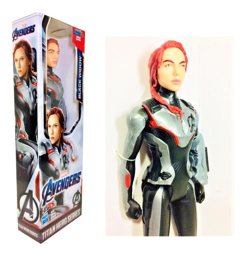 Boneco Viuva Negra Titan Hero Black Widow Vingadores 30 Cm