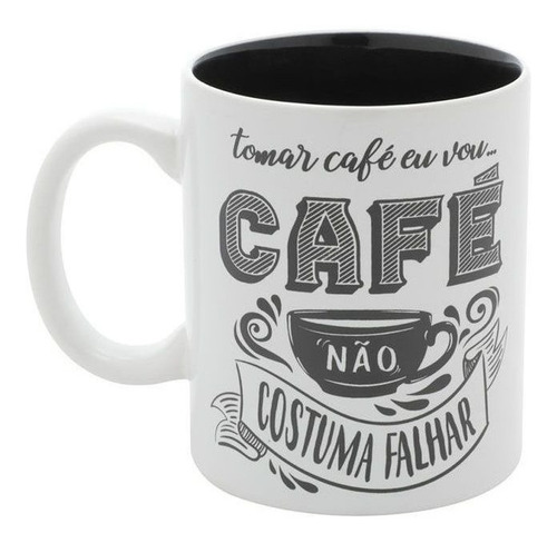 Imagem 4 de 4 de Caneca Expresso Coffee I Will Drink Branco Porcelana Urban