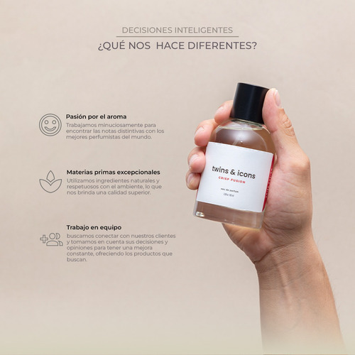 Perfume Para Hombre Crisp Fusion 100 Ml Twins & Icons