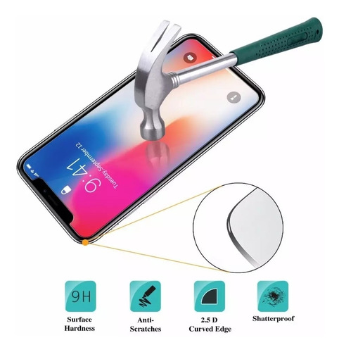 Vidrio Templado iPhone X Xs I Phone Teléfonos Celulares