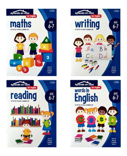 Cuadernos Para Reforzar Aprendizaje Del Inglés 6 - 7 Años