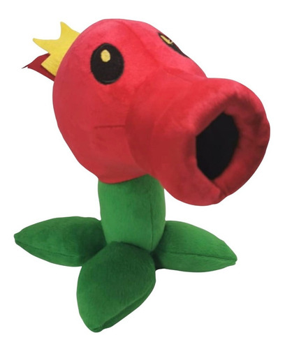 Imagen 1 de 4 de Peluche Plants Vs Zombies Lanzaguisantes Rojo Envio Gratis