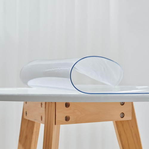 Protector De Mesa Redondo Transparente Leffora De 24 Pulgada