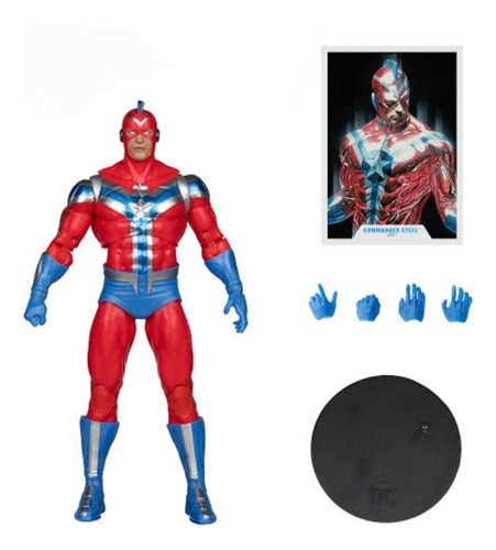 Commander Steel Jsa Gold Label Mcfarlane Dc Multiverse