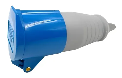 Acoplamento 32a 2p+t 3256 220/240v Ip44 6h Soprano Cor Azul