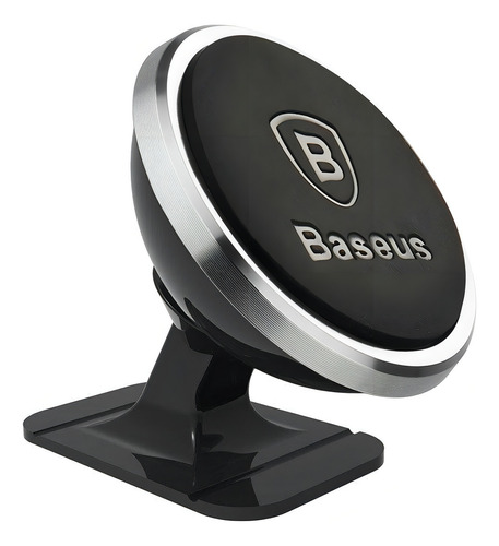 Suporte magnético para carro Baseus 360º prateado