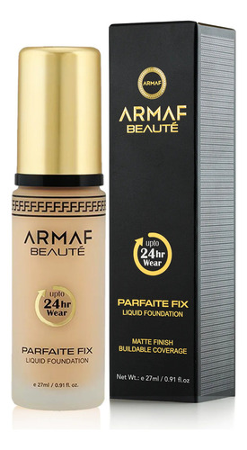 Armaf Beaute Base Con Acido Hialuronico 24hrs Acabado Mate Tono Honey