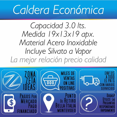 Caldera Económica 3 Lts