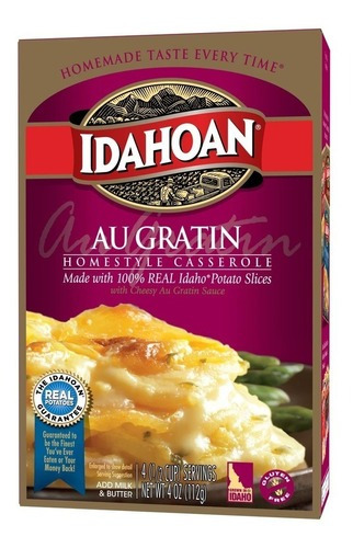 Papas Al Gratín Instantáneas Idahoan Au Gratin Homestyle Imp