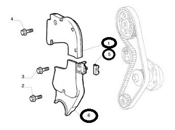 Kit Tapas Distribucion Fiat Original Fiorino Nuevouno 1.4evo