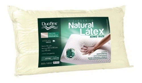 Travesseiro Látex Natural King Size Ln1000 - Duoflex