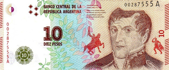 Billete 10 Peso Argentino Nuevo - Billetes en Mercado Libre Argentina