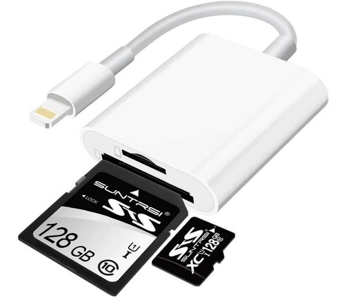 Imagen 2 de 6 de Lector De Tarjetas Sd / Micro Sd Para iPhone / iPad / Cámara