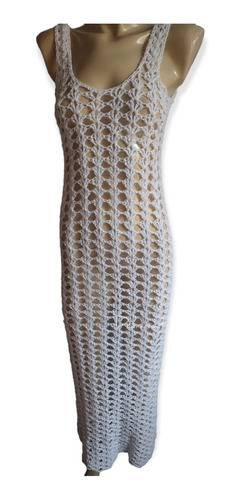 Vestido Tejido Crochet Playero 