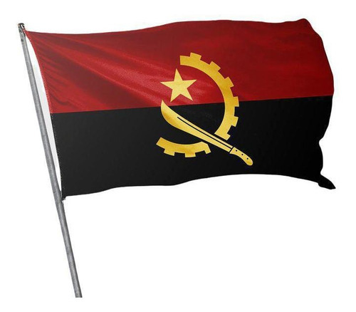 Bandera de Angola de doble cara 1,50x0,90 mt