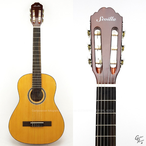 Imagen 5 de 10 de Guitarra Criolla Colores Funda Pua Mediana 3/4 Niño Garantia