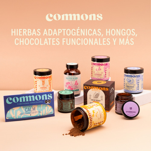 Commons Chocolate Organico Defend 100gr Kit X5 Cacao Hongos
