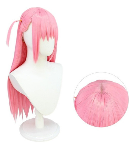 Bocchi The Rock! Hitori Peluca Cosplay Largo Pelo 70cm