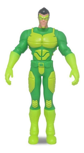 Imagem 1 de 5 de Boneco Articulado Grande Vigilante Verde C/ Máscara Mielle