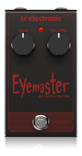 Pedal Para Guitarra Tc Electronic Eyemaster Metal Distortion