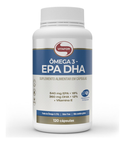 Kit 3 Ômega 3 Epa Dha 1000mg Vitafor Com 120 Cápsulas