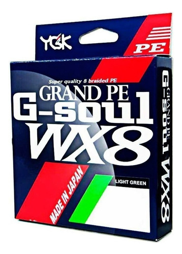 Linha Multifilamento G-soul Grand Pe Wx8 0,27mm - 40 Lbs 150 Metros Cor Verde