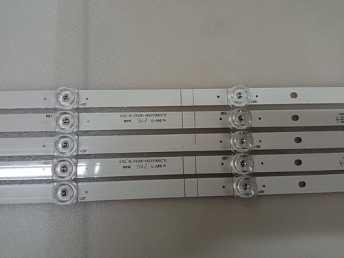 5 Tiras De 10 Leds Hisense 58r6000fm 58h6500e 58r6e Nuevos