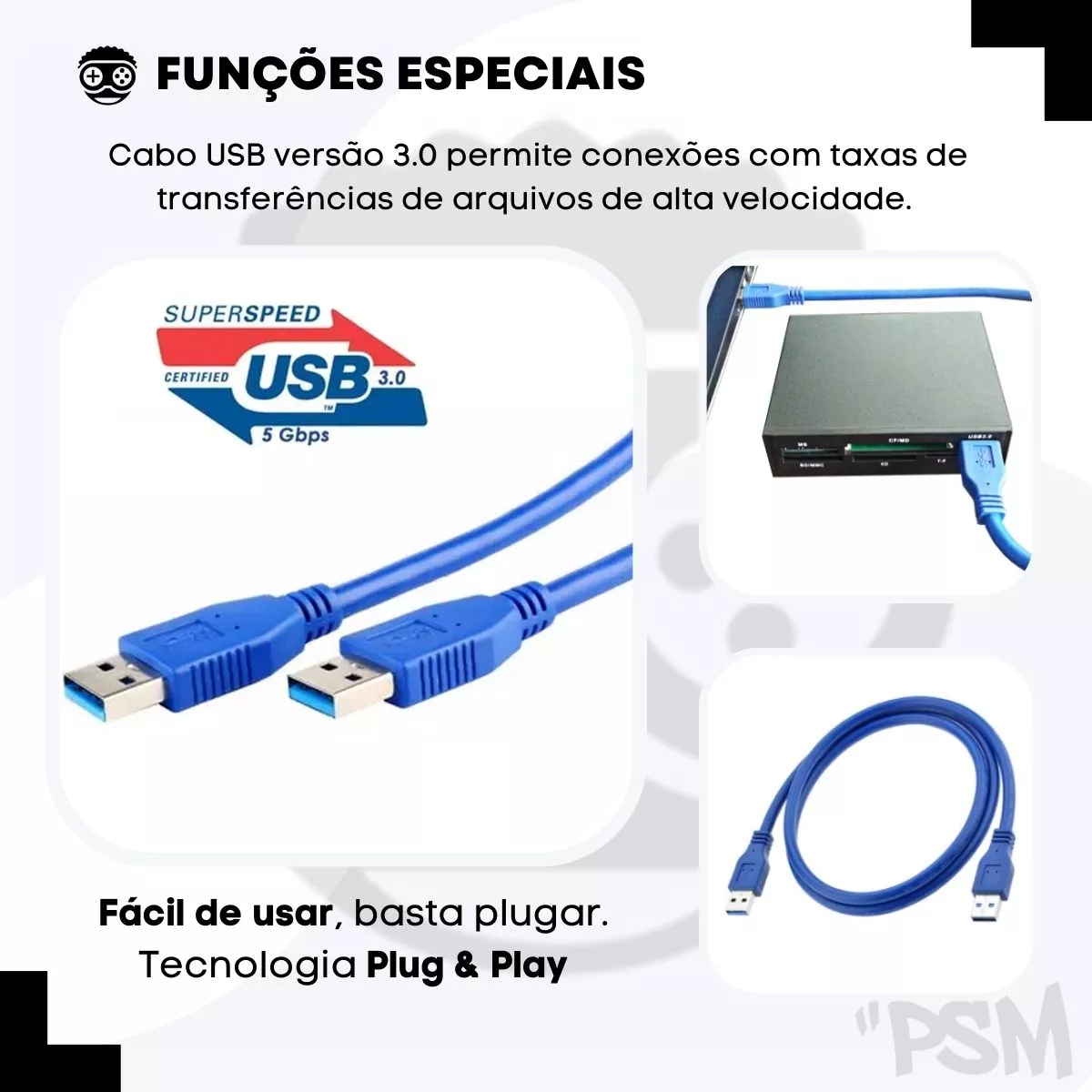 Primeira imagem para pesquisa de cabo usb 2 pontas