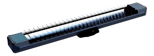 Luminária Taschibra Lumifácil Calha Com Aleta 2x T8 120cm Cor Branco 110V/220V