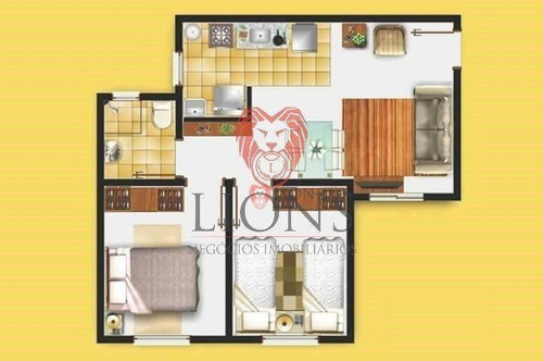 Apartamento Com 2 Dormitórios À Venda, 43 M² - Jardim Betânia - Cachoeirinha/rs - Ap0057