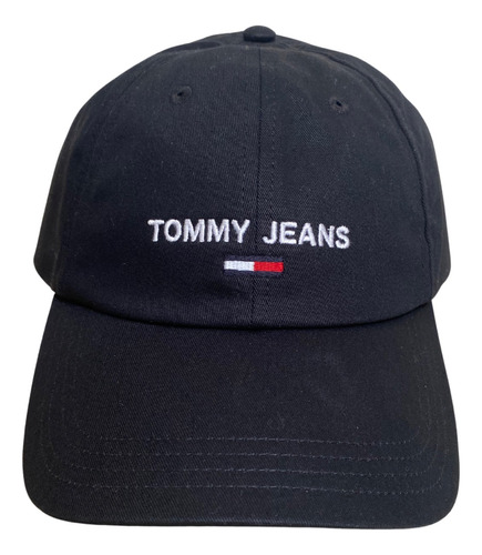 Gorra Negra Tommy Jeans Unitalla Caballero Mod. Am0am08255