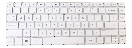 Teclado Hp 14-bs 14-bs002la 14-bs024la 240 G6 245 G6 246 G6 Blanco Esp