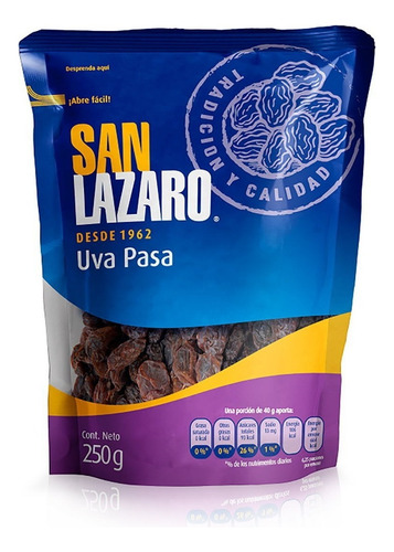 Uva Pasa Sin Semilla San Lazaro 250 Gr