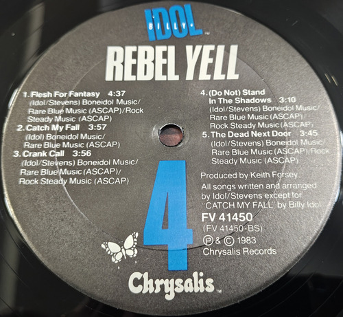 Billy Idol - Rebel Yell Lp Usa 1ra Edicion Generation X Usa 1ra Edicion (Usado)