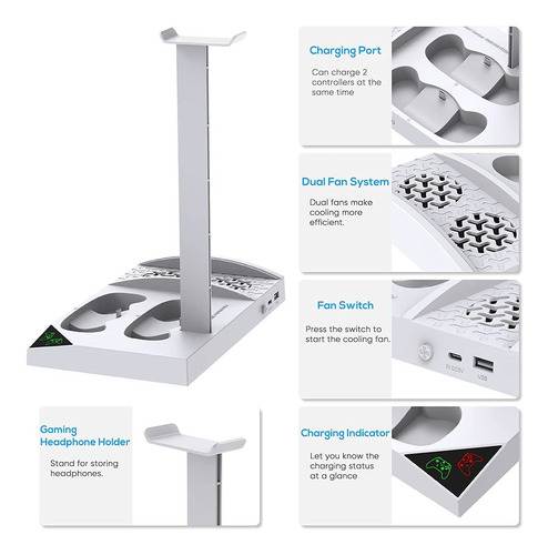 Soporte De Refrigeración Para Consola Xbox Series S Con Esta
