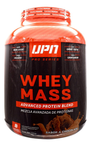 Upn Proteina Whey Mass Pro Series Chocolate 1.9 K