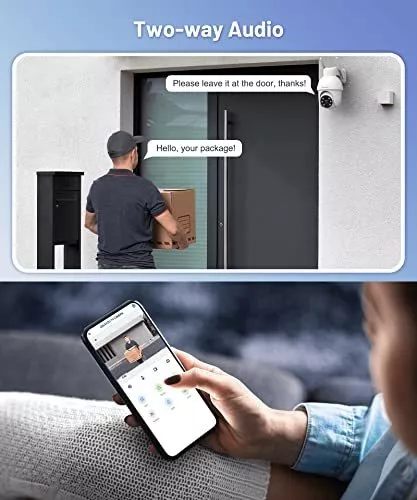 GALAYOU Cámaras de seguridad inalámbricas para exteriores, cámara de  vigilancia WiFi alimentada por batería 2K para interior para seguridad del  hogar