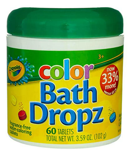 Crayola Bath Dropz 3,59 Onzas 60 Tabletas (paquete De 2).